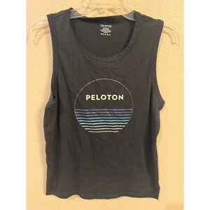 Peloton Tank Top Women Small Black Excellent Graphic Muscle Tee Sleeveless